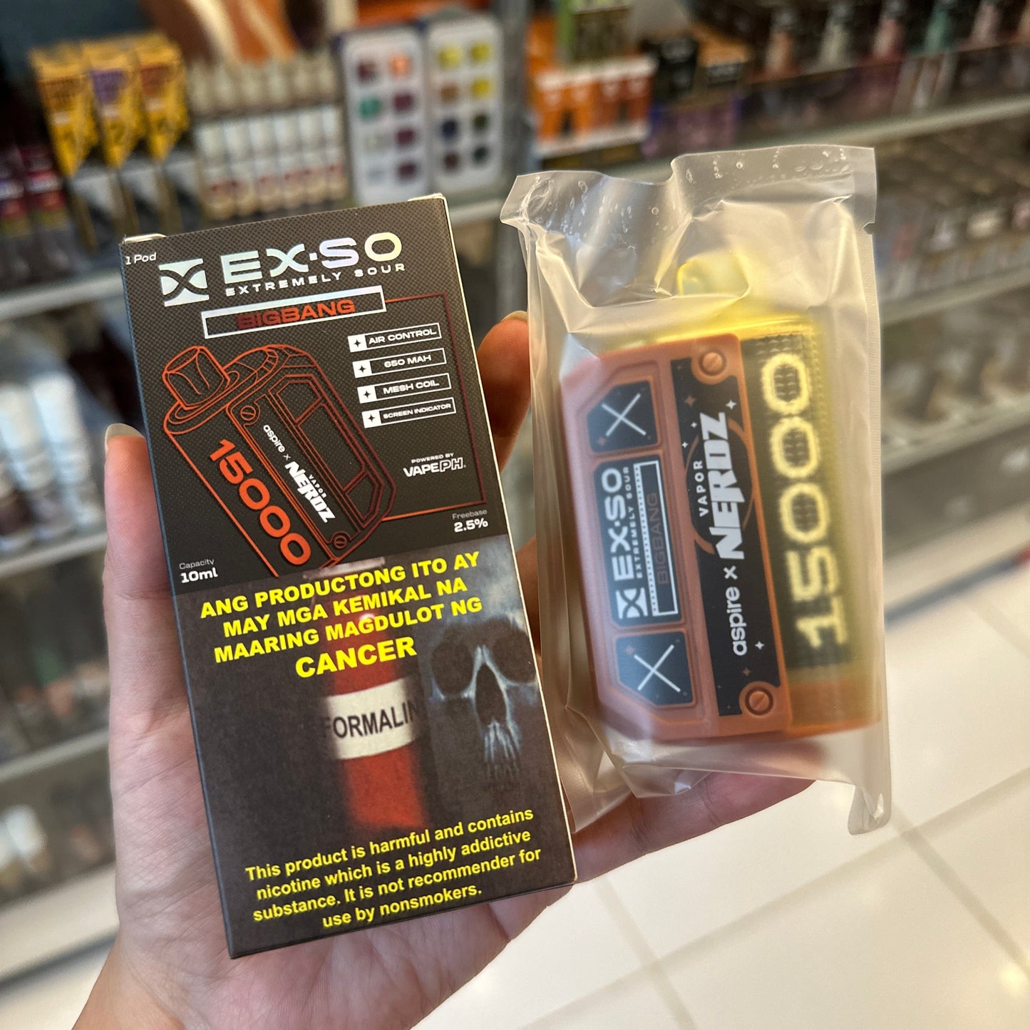 Exso 15k puffs Disposable Pod