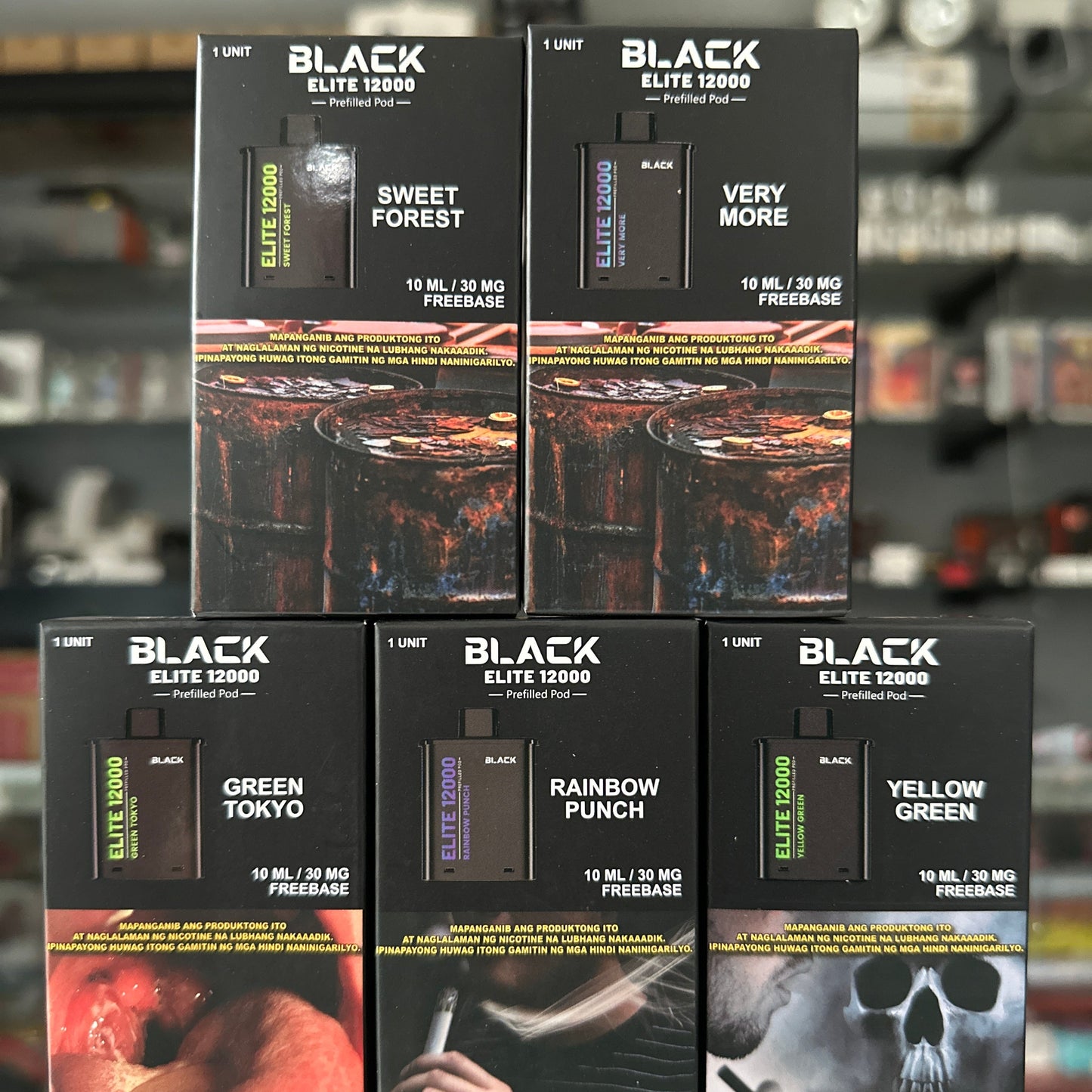 Black Elite V2 12,000 puffs