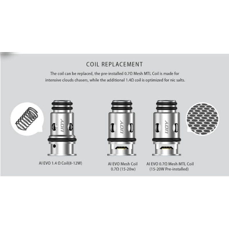 Ijoy AI EVO occ replacement coil Mesh MTL 0.7ohm(15-20w)