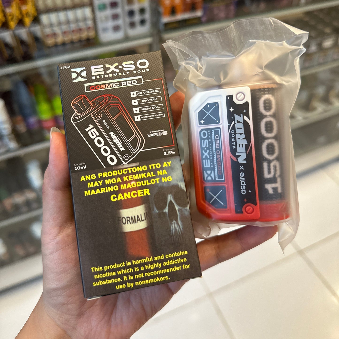 Exso 15k puffs Disposable Pod