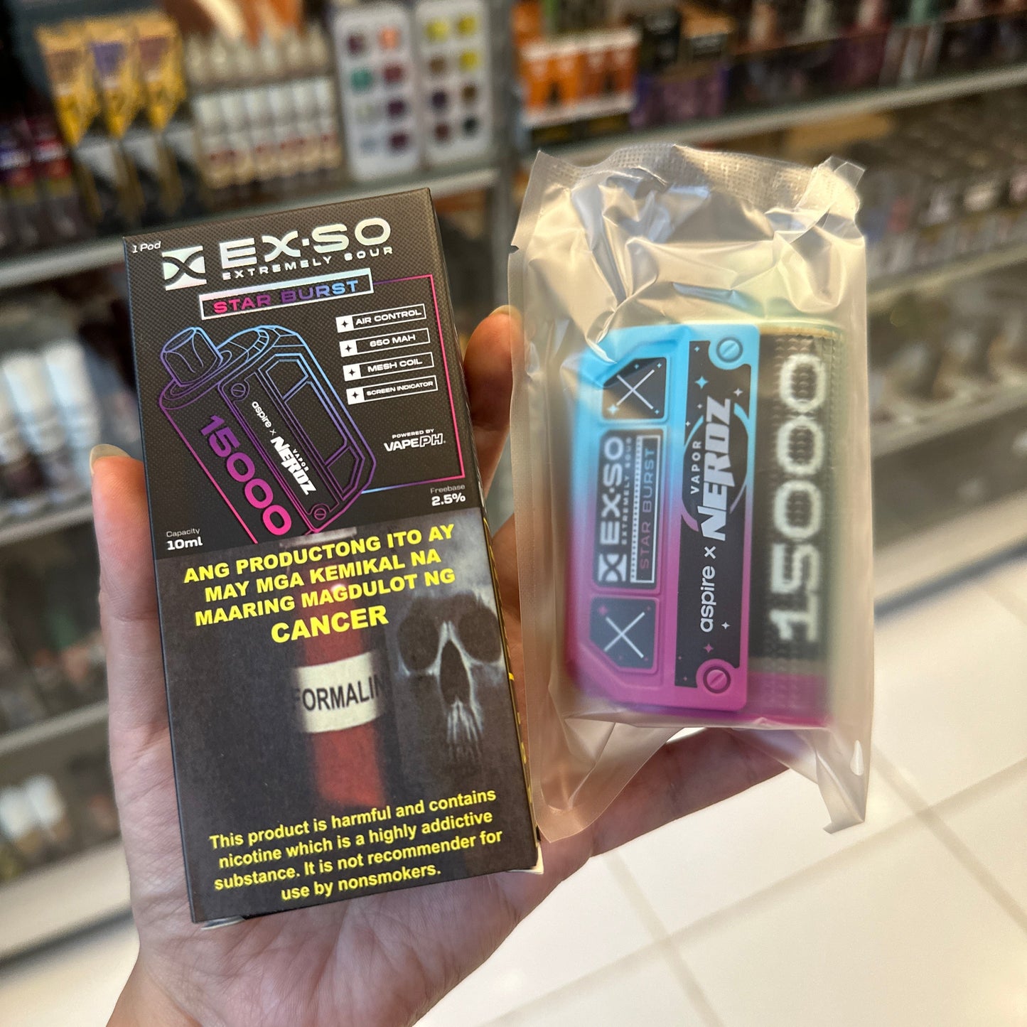 Exso 15k puffs Disposable Pod
