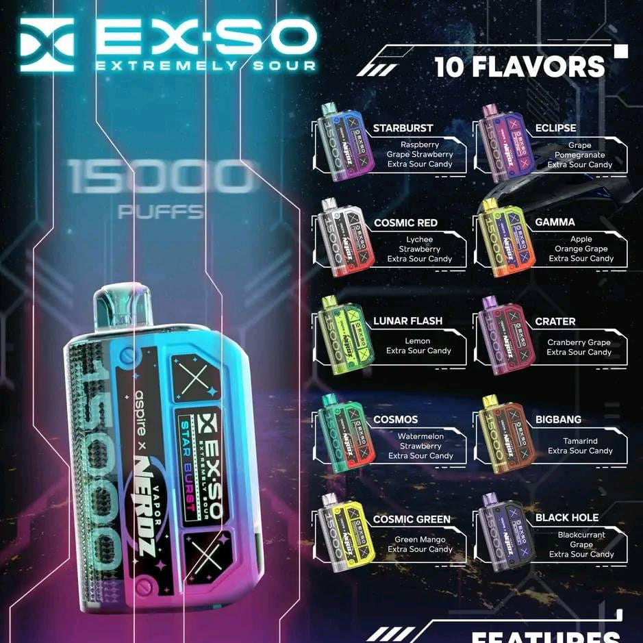 Exso 15k puffs Disposable Pod