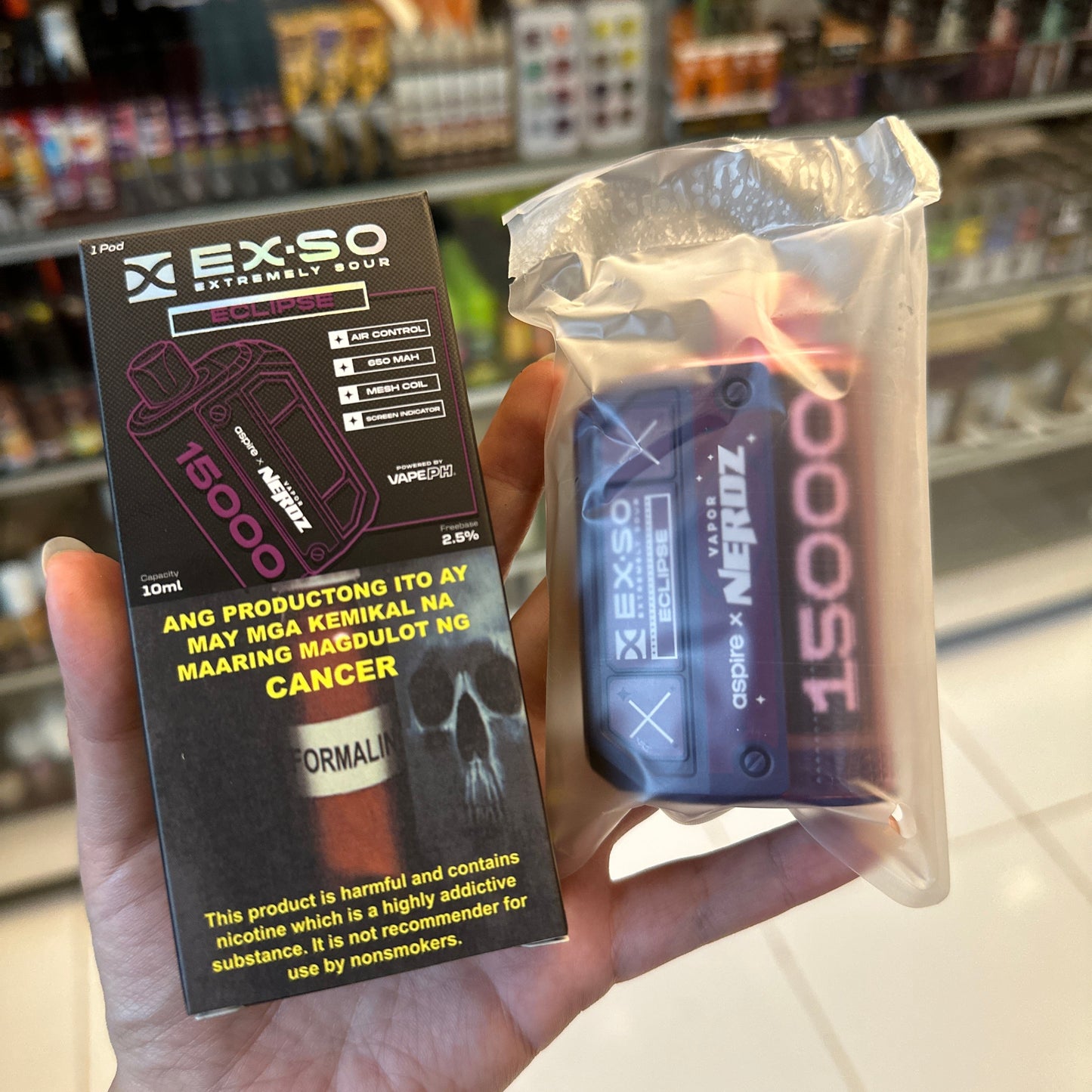 Exso 15k puffs Disposable Pod