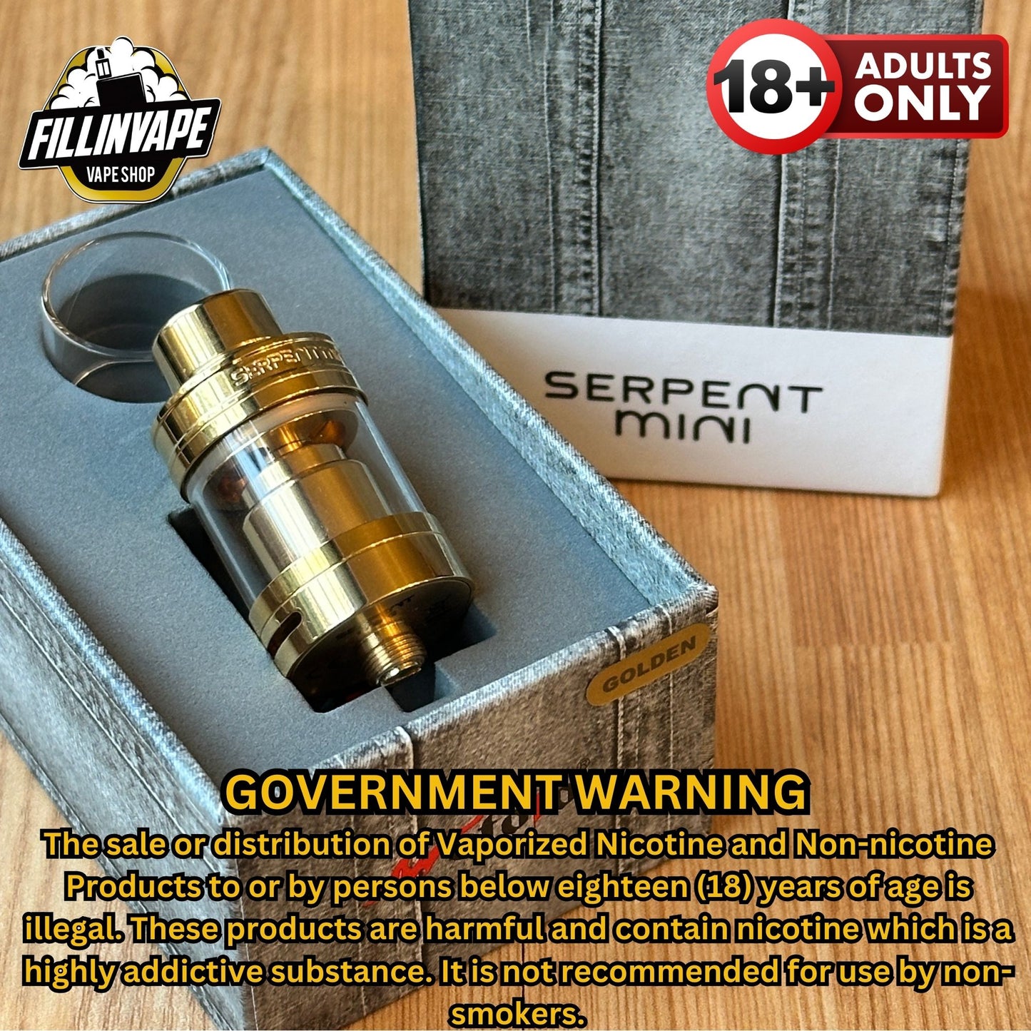 Wotofo Serpent Mini RTA 22mm Atomizer Legit