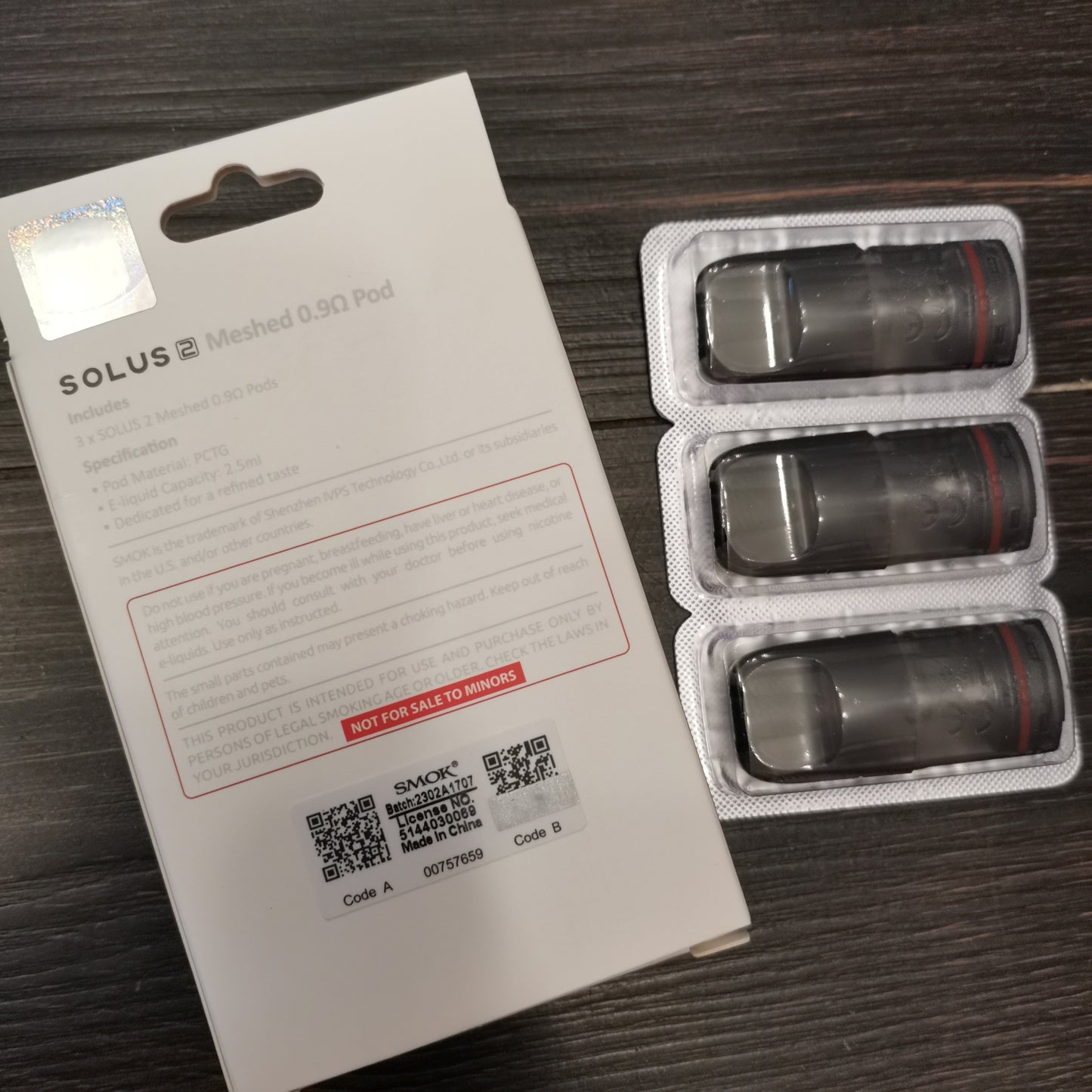 Smok Solus 2 Replacement Pod cartridge 2.5ml