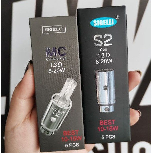 Sigelei Etiny MC & S2 replacement coils 1.3ohm 8-20watts (sold per piece)