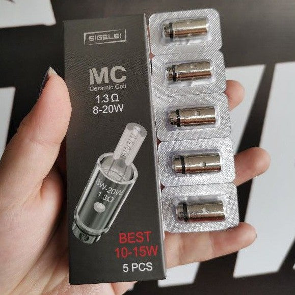 Sigelei Etiny MC & S2 replacement coils 1.3ohm 8-20watts (sold per piece)