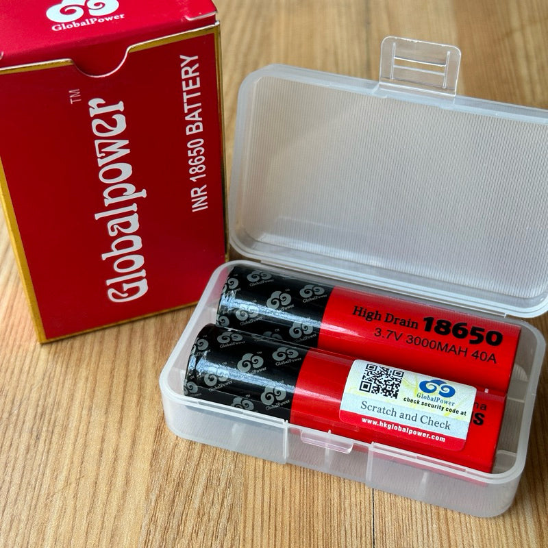 Globalpower 3000mah 40A 18650 battery (sold as pair)