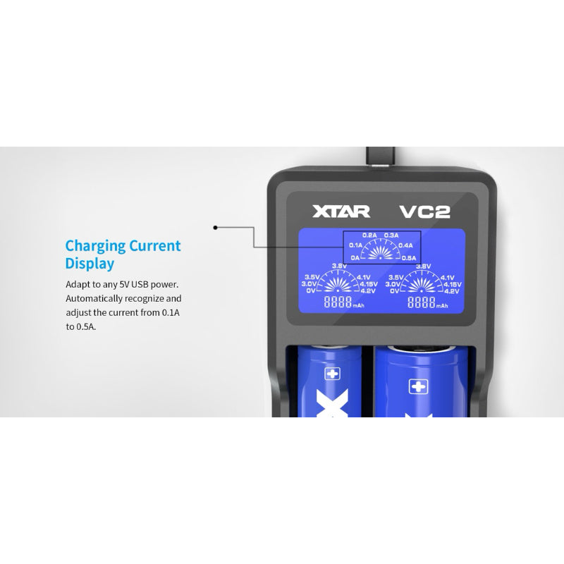 Xtar VC2 LCD dual charger