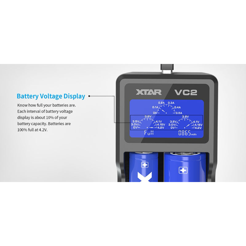 Xtar VC2 LCD dual charger