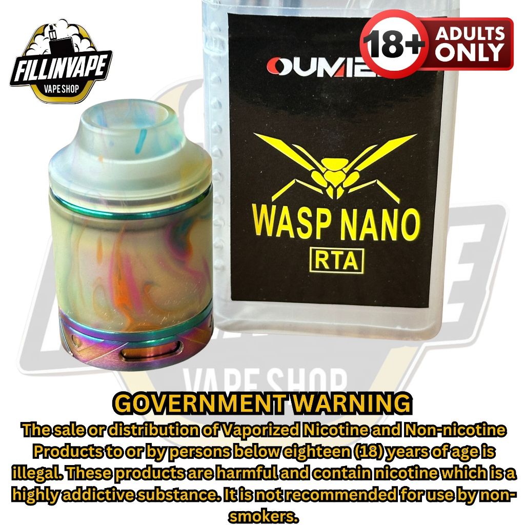 Oumier Wasp Nano RTA 1:1 22mm rebuildable atomizer