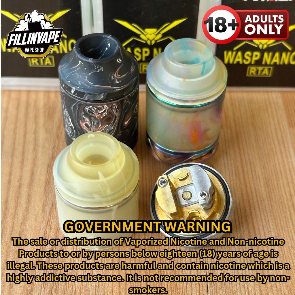 Oumier Wasp Nano RTA 1:1 22mm rebuildable atomizer