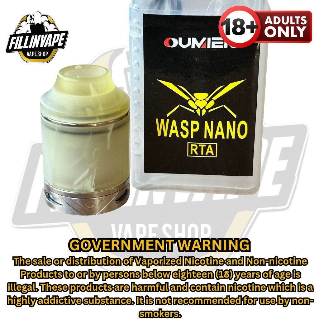 Oumier Wasp Nano RTA 1:1 22mm rebuildable atomizer