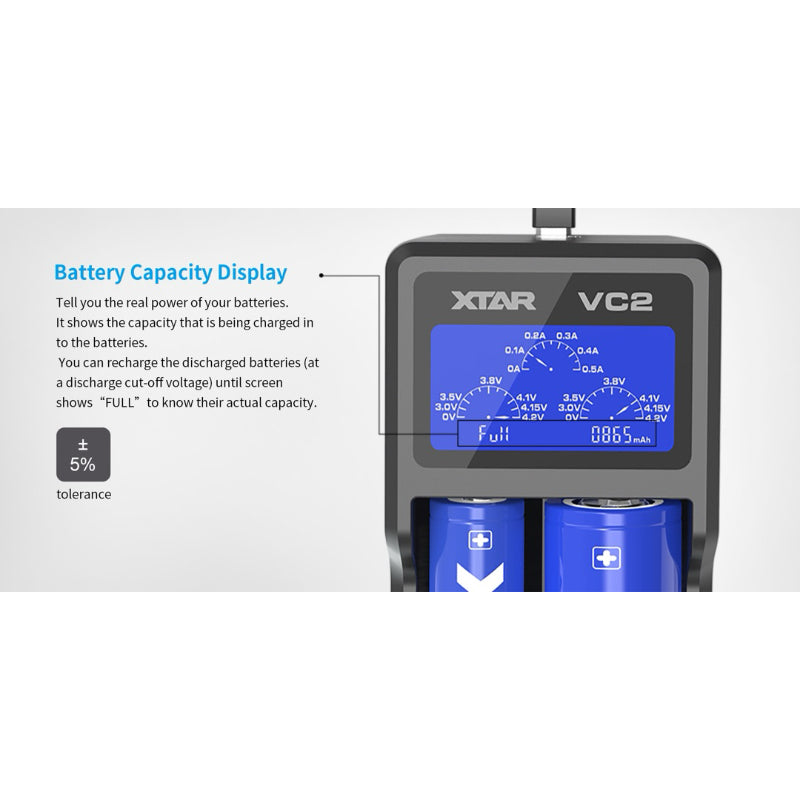 Xtar VC2 LCD dual charger
