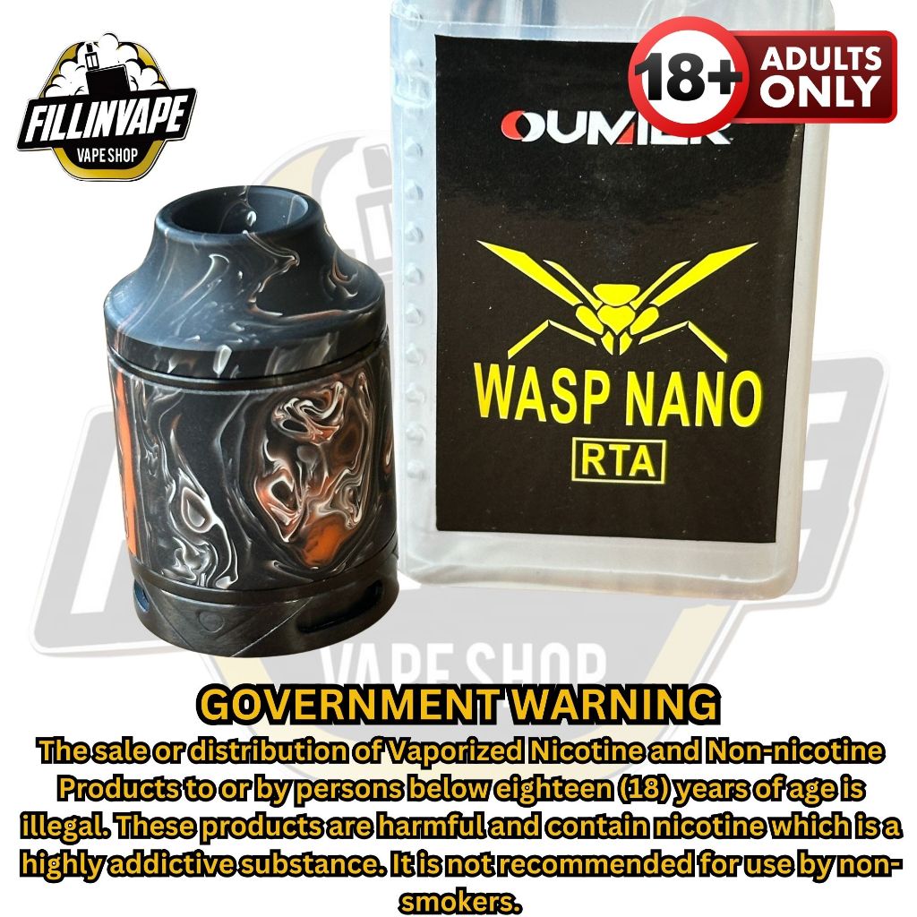 Oumier Wasp Nano RTA 1:1 22mm rebuildable atomizer