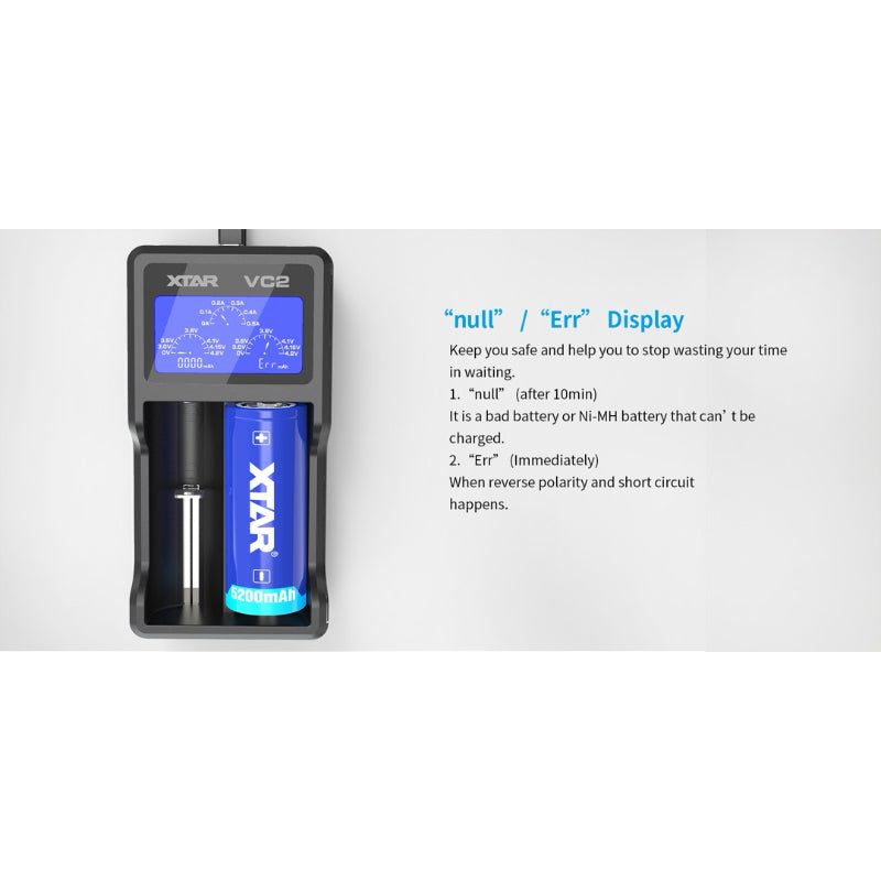 Xtar VC2 LCD dual charger