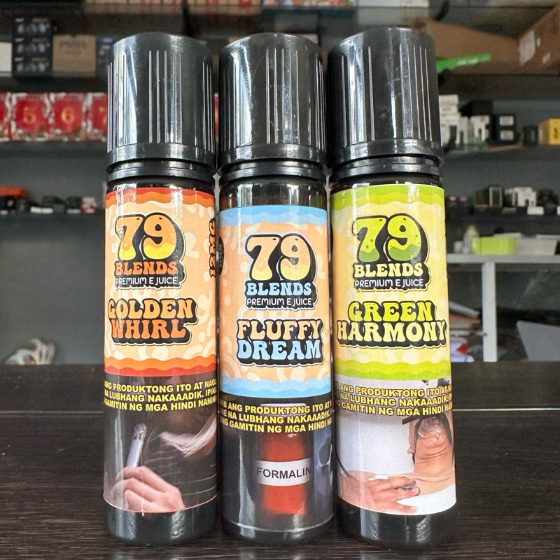 79 blends 60ml Premium 12mg/24mg 50vg/50pg