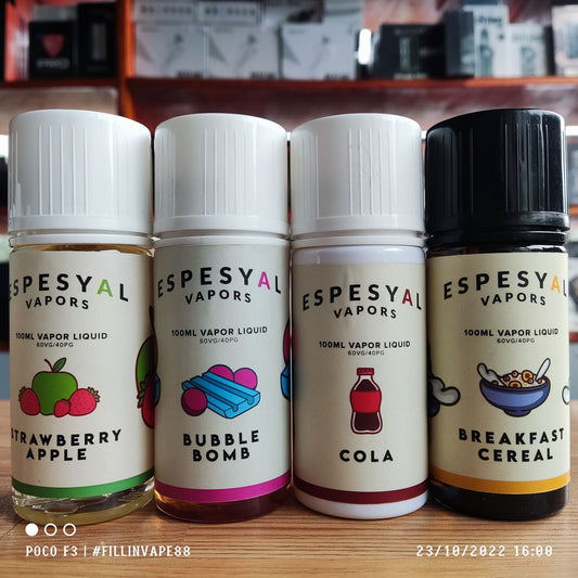 Espesyal 100ml 3mg/6mg freebase ejuice 60vg/40pg