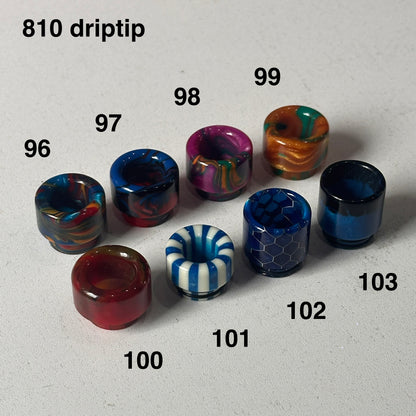 Driptip 510/810 for atomizers