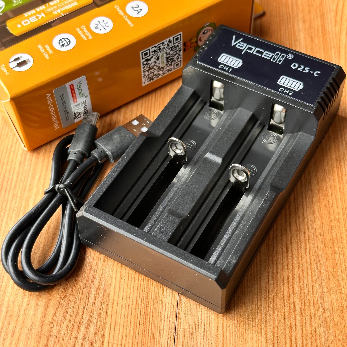 Vapcell Q2S-C Dual Charger