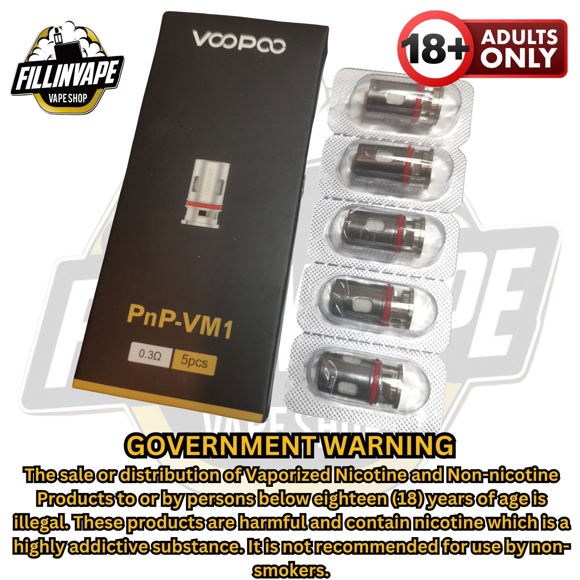Voopoo Vinci PnP VM replacement Coils FILLINVAPE Voopoo Vinci PnP VM replacement Coils FILLINVAPE