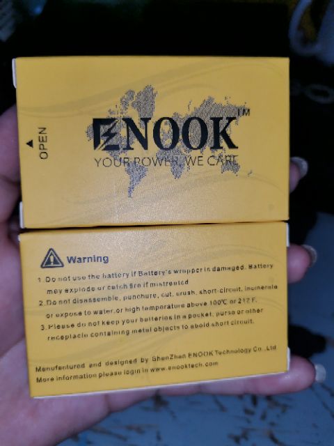 Enook Yellow 2200mah Battery PAIR Legit