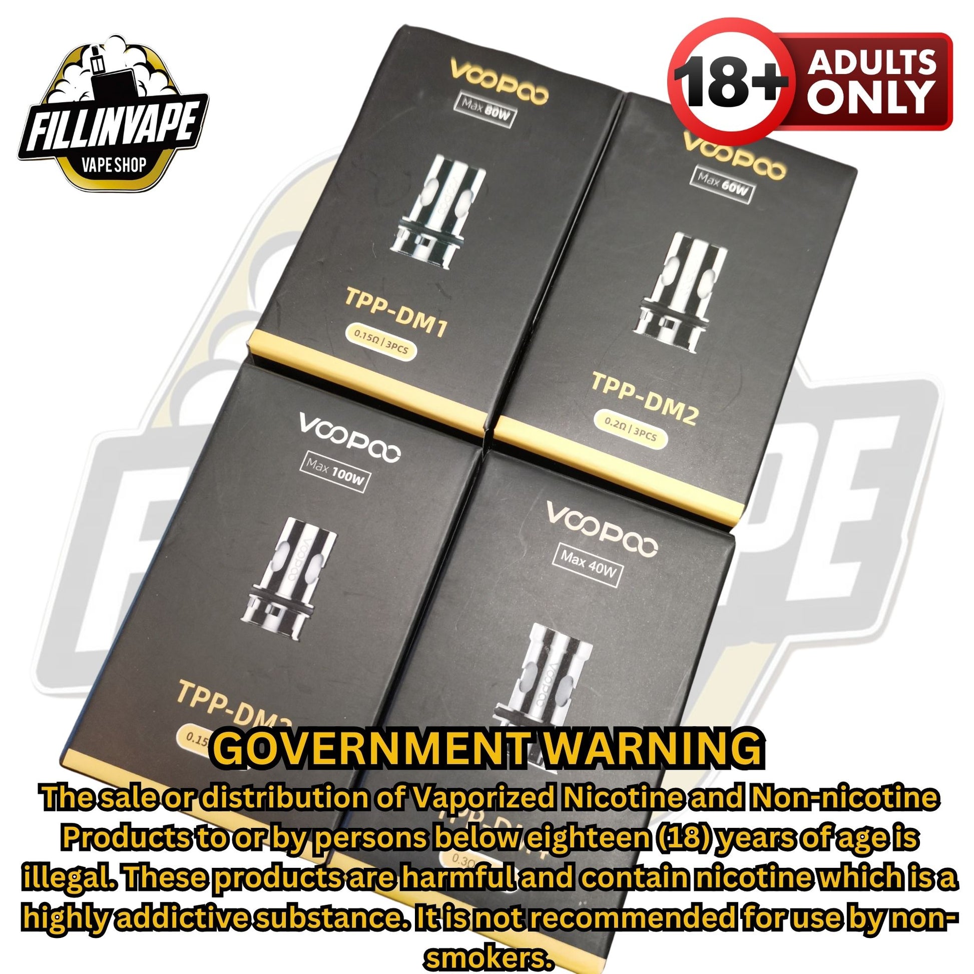 VooPoo TPP replacement occ coils for Drag X Plus & Drag 3 KlT FILLINVAPE VooPoo TPP replacement occ coils for Drag X Plus & Drag 3 KlT FILLINVAPE