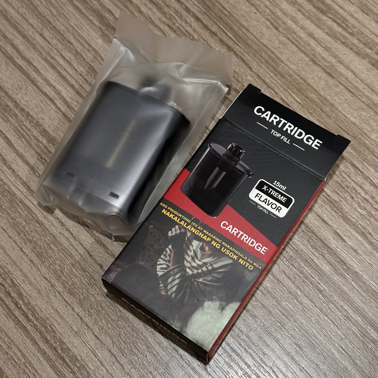 Black Elite V2 Refillable Top Fill Cartridge 15ml capacity (no juice inside)