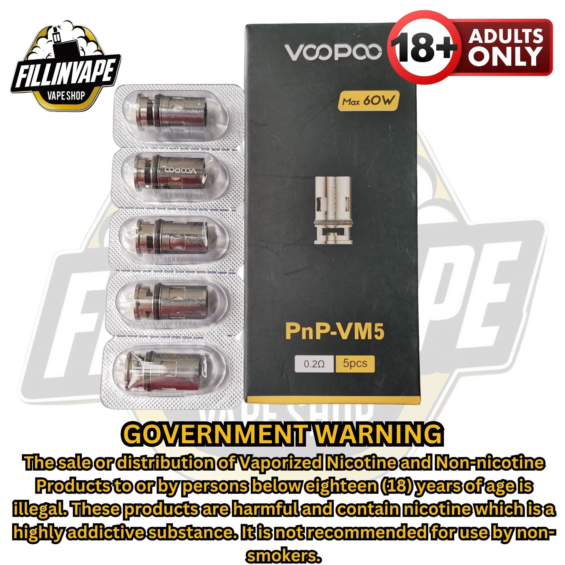 Voopoo Vinci PnP VM replacement Coils FILLINVAPE Voopoo Vinci PnP VM replacement Coils FILLINVAPE