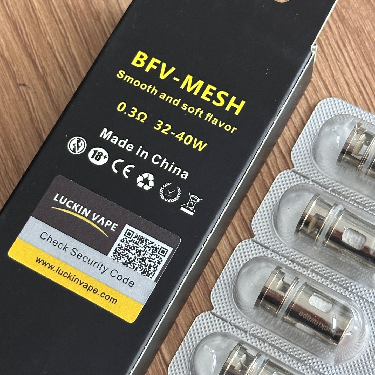 LuckinVape BFV-mesh 0.3ohm compatible on Voopoo PnP pods