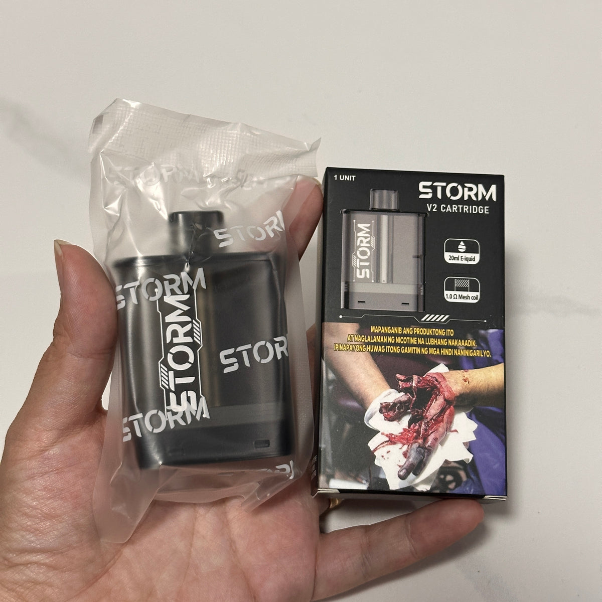 Storm V2 Refillable Side Fill Cartridge 20ml capacity (no juice inside)