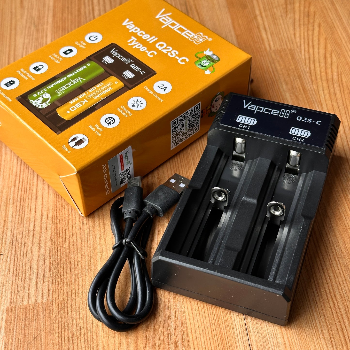 Vapcell Q2S-C Dual Charger