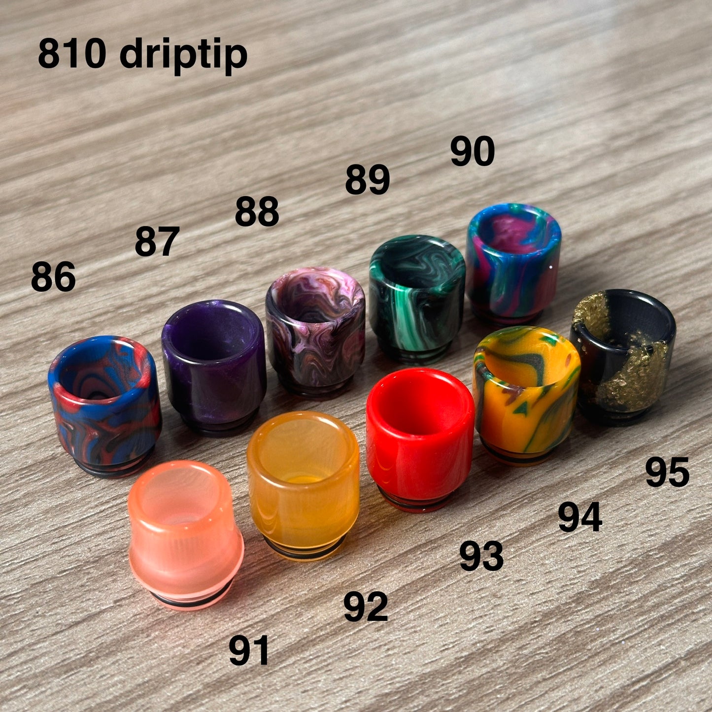 Driptip 510/810 for atomizers