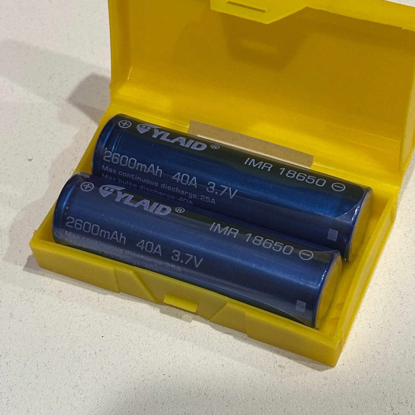 Cylaid 2600mAh 40A 18650 battery (sold per pair)