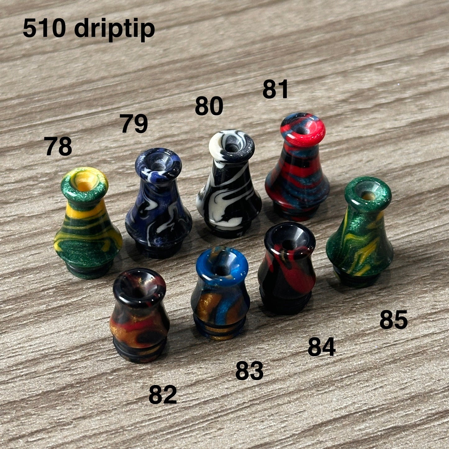 Driptip 510/810 for atomizers