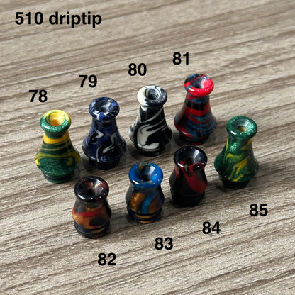 Driptip 510/810 for atomizers