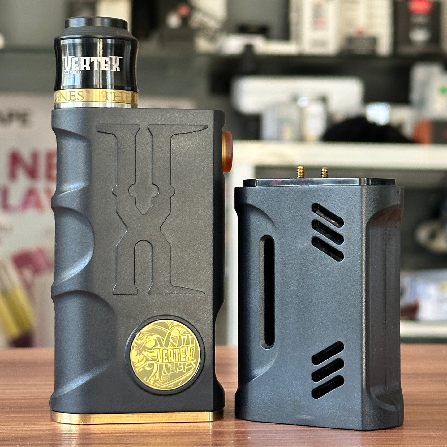 Vertex Mechanical Box Mod with booster 1:1 (parallel configuration)