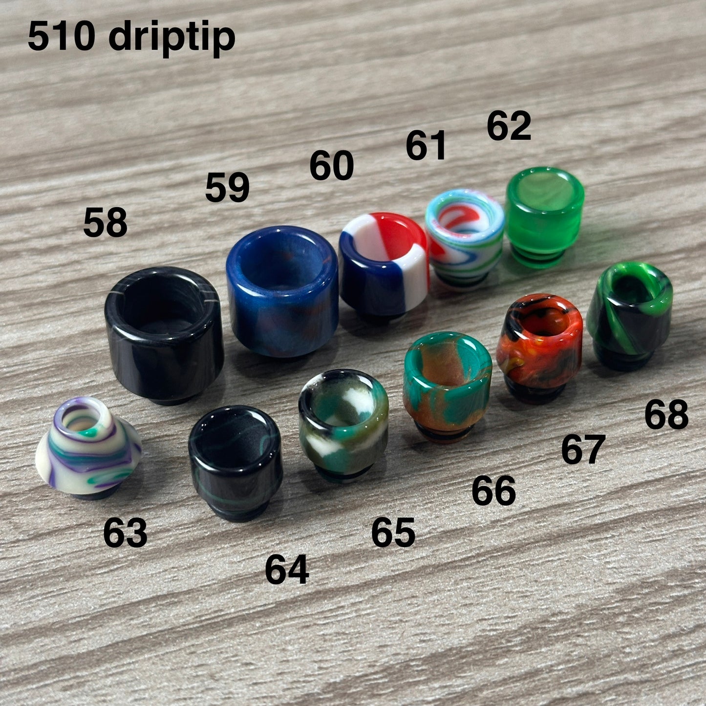 Driptip 510/810 for atomizers