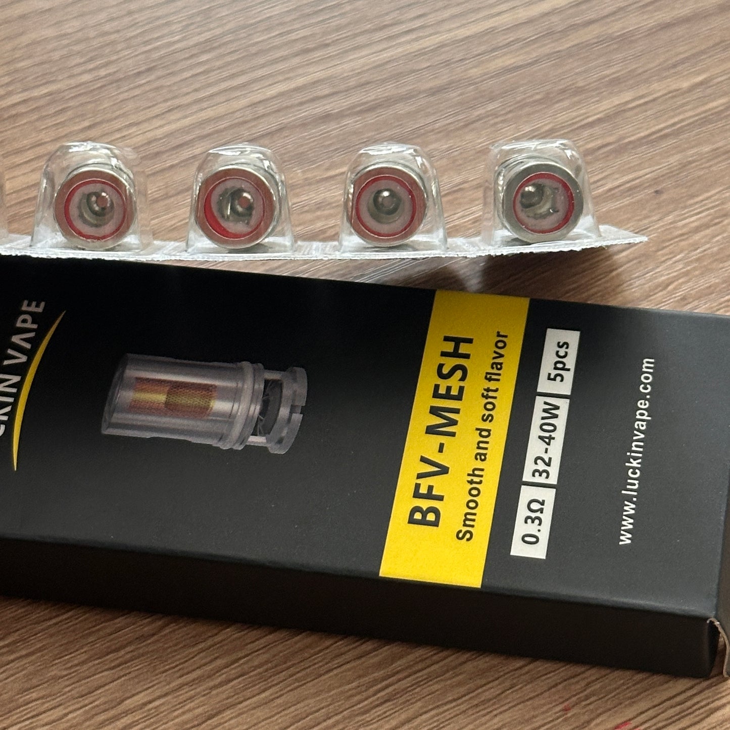 LuckinVape BFV-mesh 0.3ohm compatible on Voopoo PnP pods