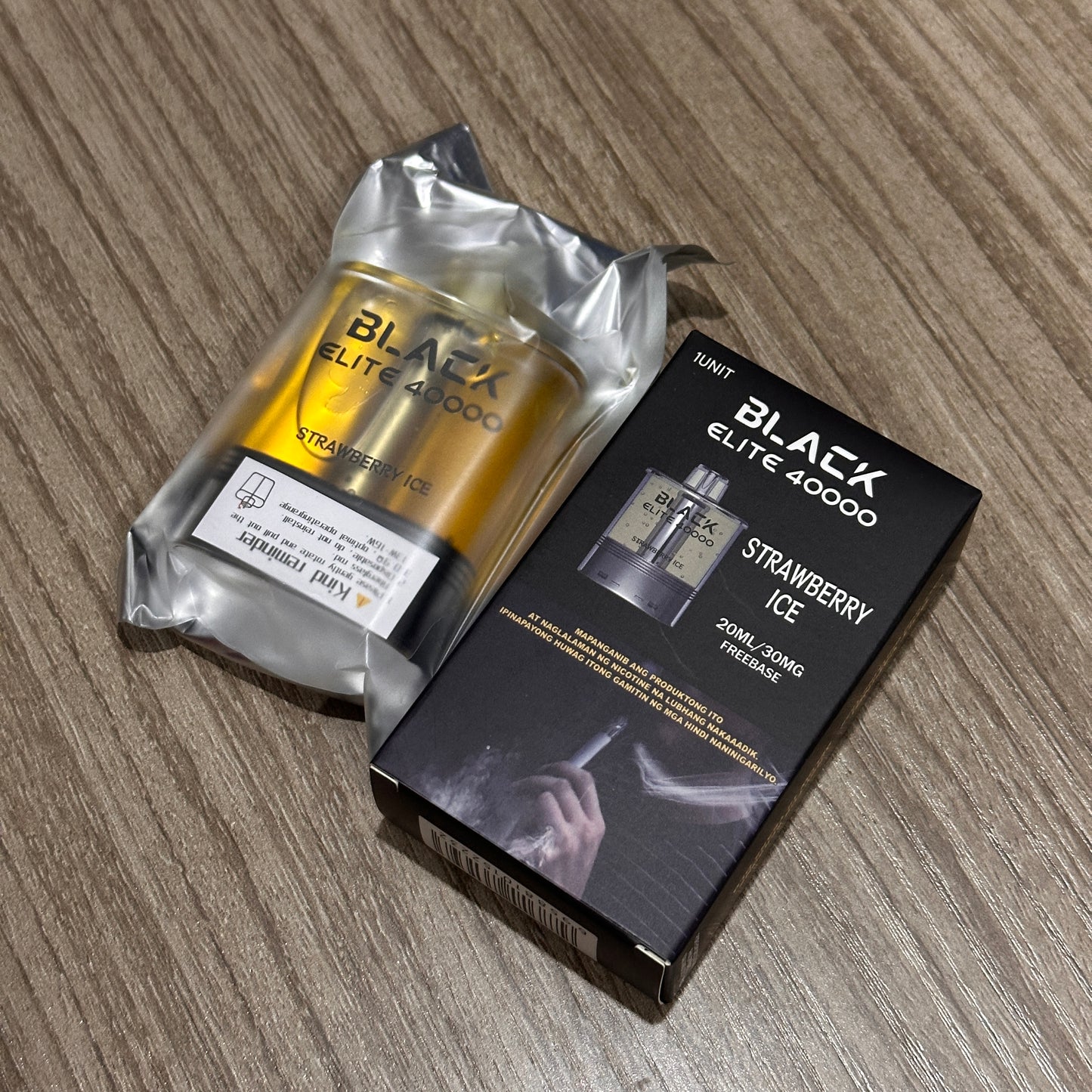 Black Elite v2 40k puffs Transparent 20ml 30mg