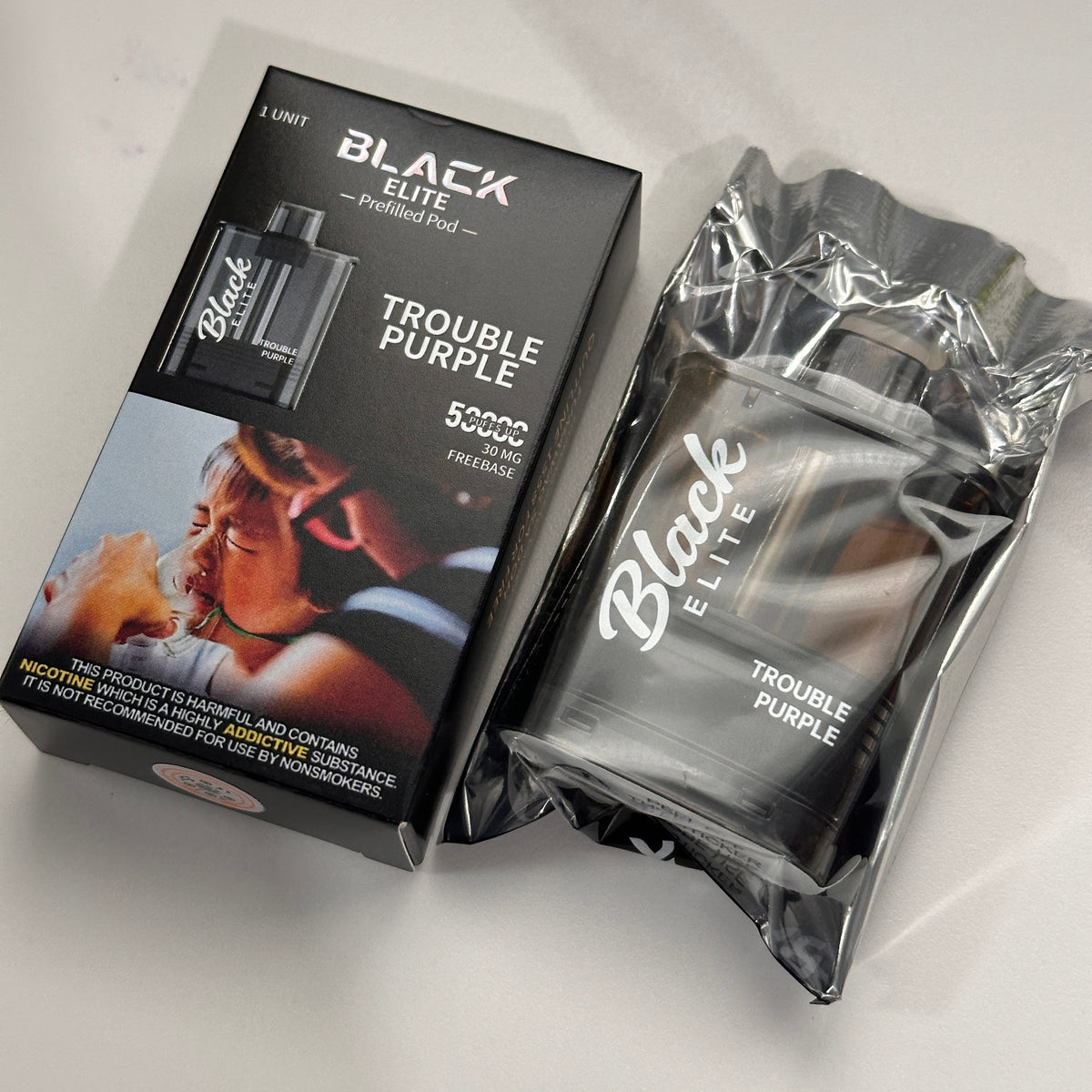 Black Elite 50k disposable pod