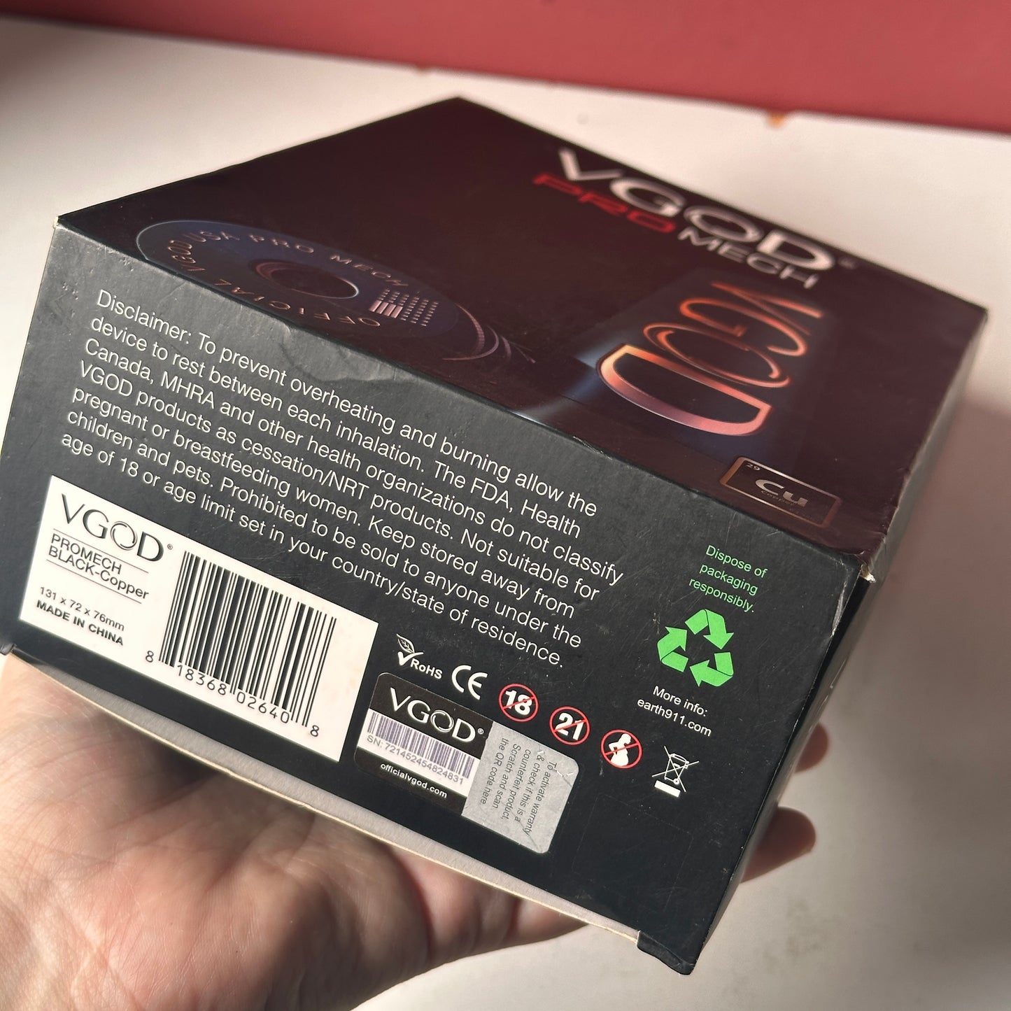 Original VGOD PRO MECH Mod