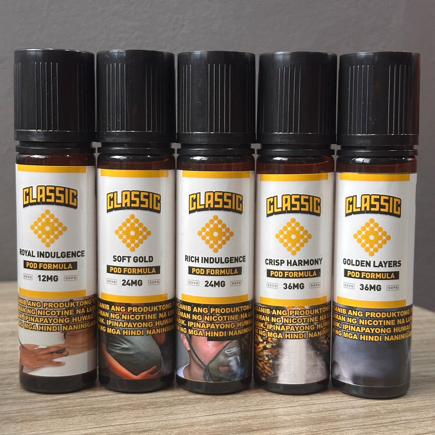 Classic 60ml 50vg/50pg 12/24/36mg