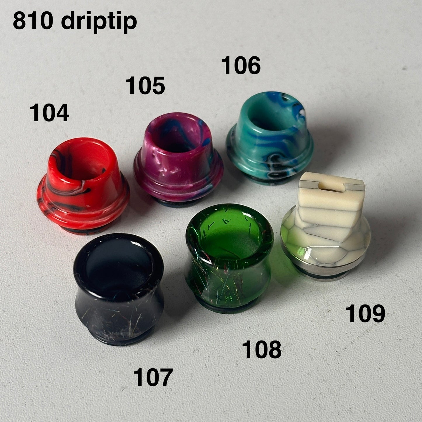 Driptip 510/810 for atomizers