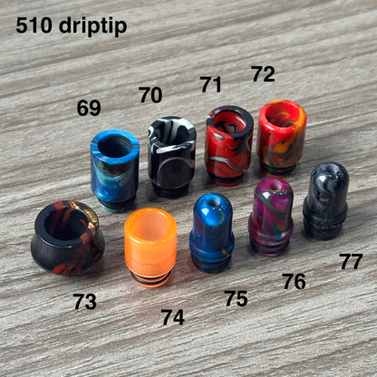 Driptip 510/810 for atomizers