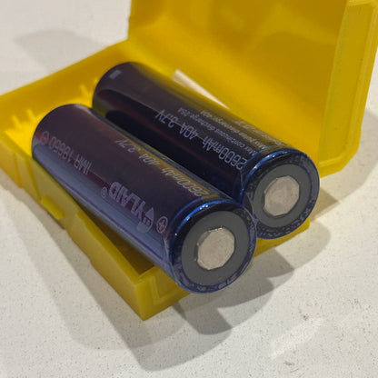 Cylaid 2600mAh 40A 18650 battery (sold per pair)