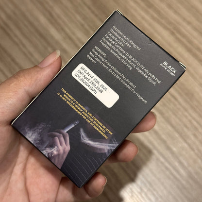 Black Elite v2 40k puffs Transparent 20ml 30mg
