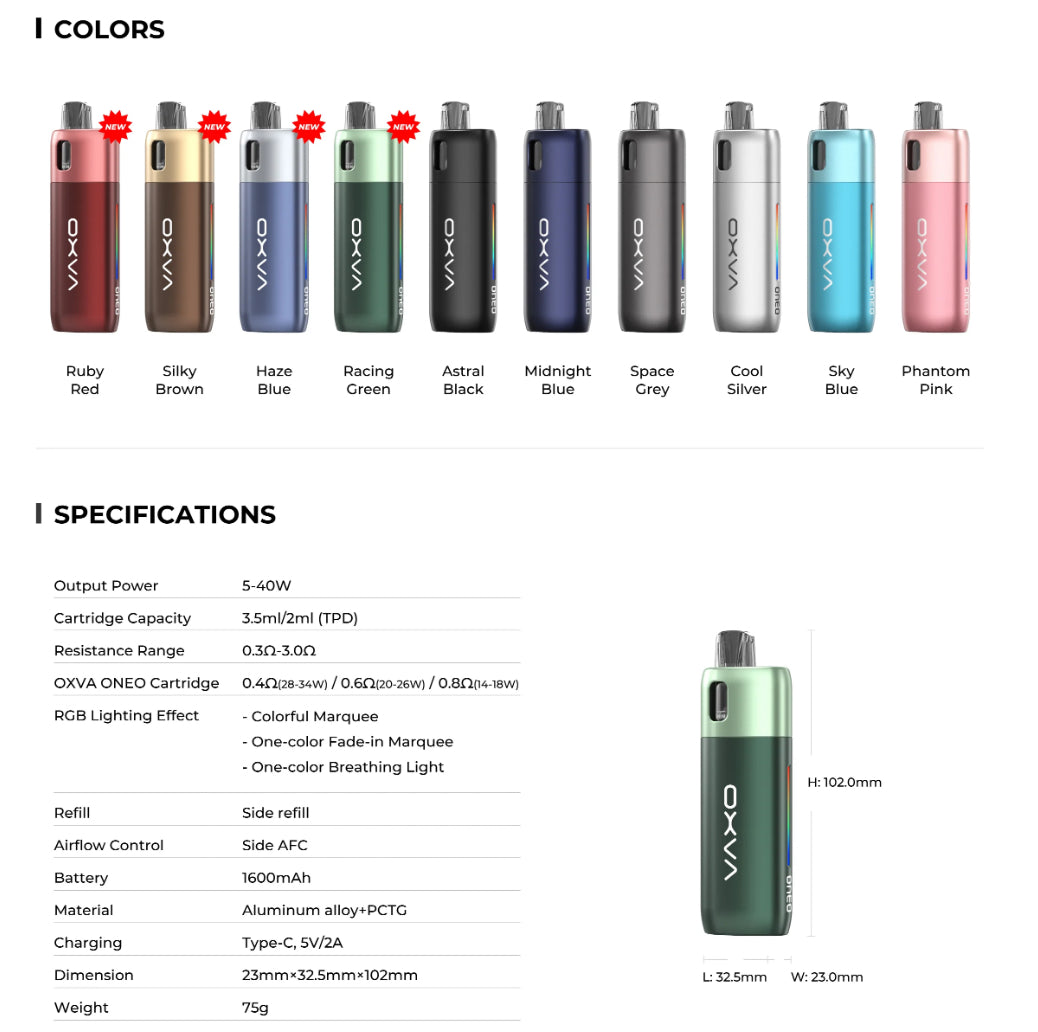 Oxva Oneo Pod Kit Legit