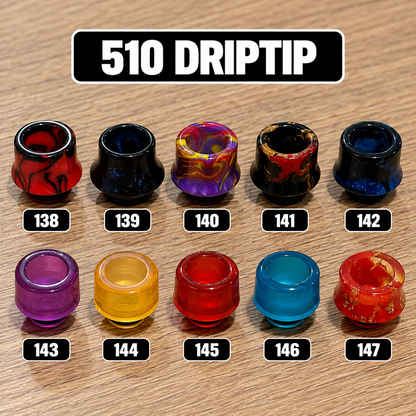 Driptip 510/810 for atomizers