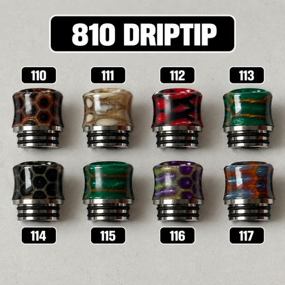 Driptip 510/810 for atomizers